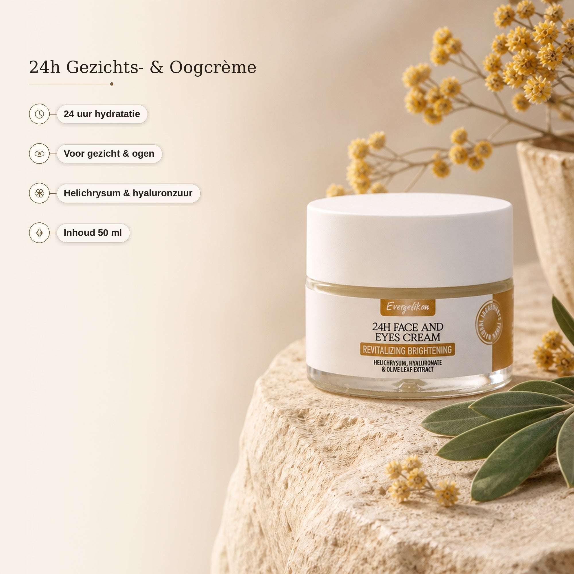 24h Gezichts- en Oogcrème – Revitaliserend