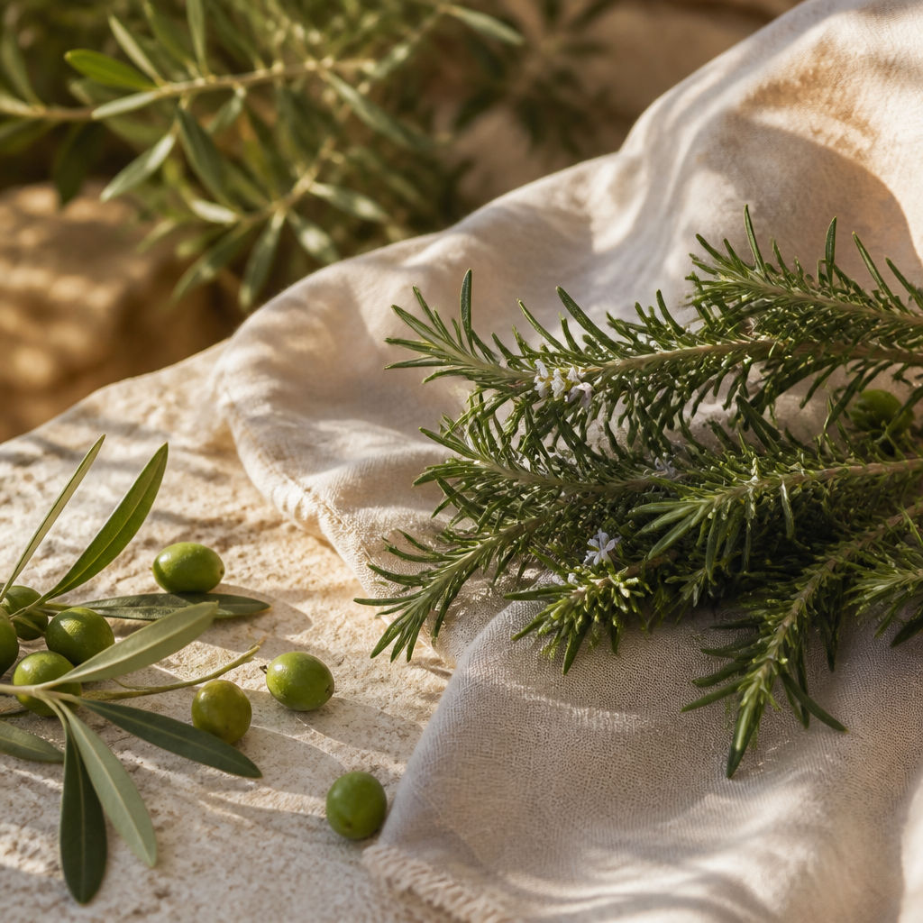 Rozemarijn en olijven - natuurlijke ingrediënten van Kreta